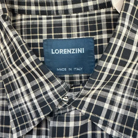 Lorenzini Italian cotton linen shirt - Picture 4 of 5